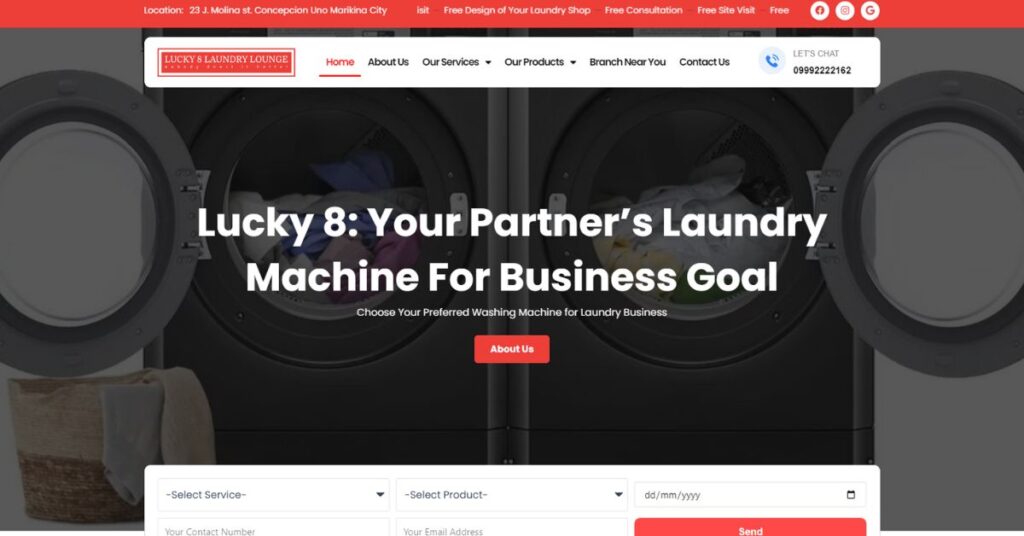 Laundy Equipment Provider | Digital Marketing Services